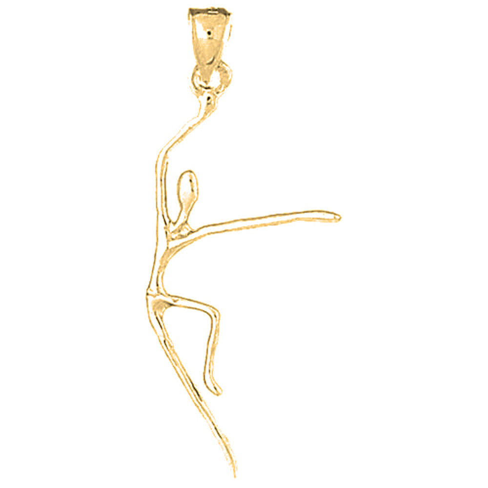 Yellow Gold-plated Silver Dancer Pendant
