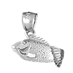 Sterling Silver Bass Pendant