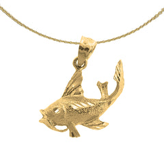 Colgante de bajo de plata de ley (bañado en rodio o oro amarillo)