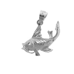 Sterling Silver Bass Pendant