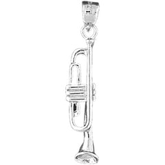 Sterling Silver Trumpet Pendant