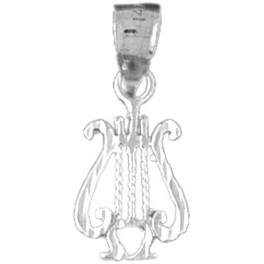 Sterling Silver Harp Pendant