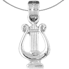 Sterling Silver Piano Pendant (Rhodium or Yellow Gold-plated)