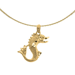 Colgante de bajo de plata de ley (bañado en rodio o oro amarillo)