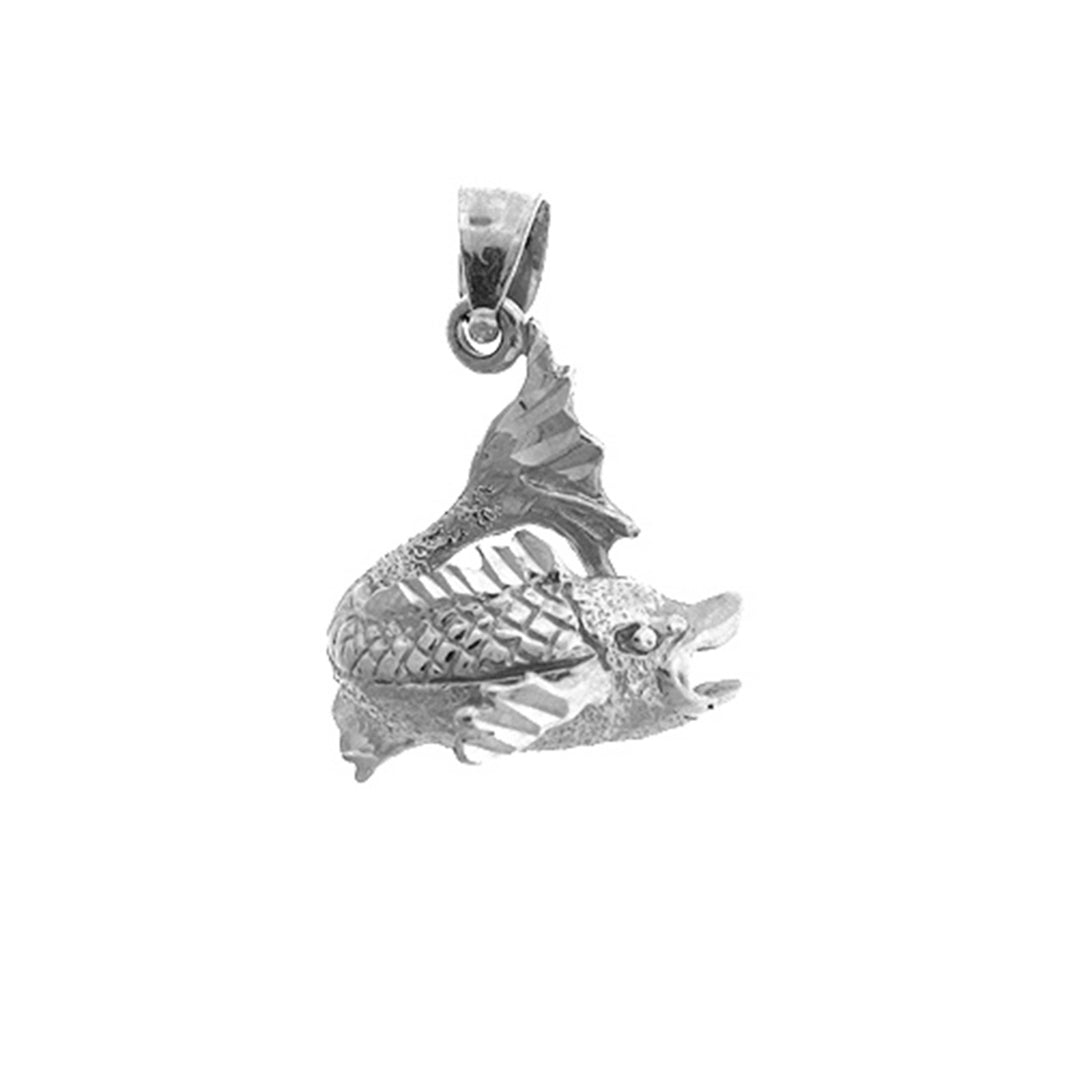 Sterling Silver Bass Pendant