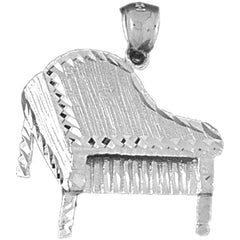 Sterling Silver Piano Pendant
