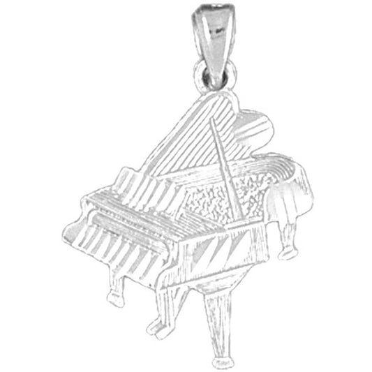 Sterling Silver Piano Pendant