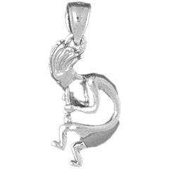 Sterling Silver 3D Cocopelli Pendant