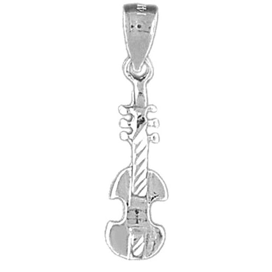 Sterling Silver Violin, Viola Pendant