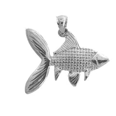 Sterling Silver Bass Pendant