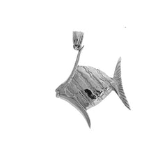 Sterling Silver Tropical Angelfish Pendant