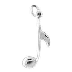 Sterling Silver Quarter Note Pendant