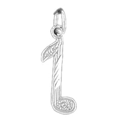 Sterling Silver Quarter Note Pendant