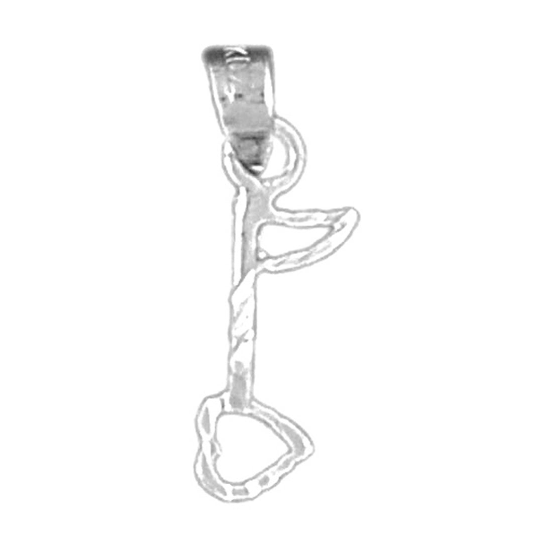 Sterling Silver Quarter Note Pendant