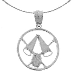 Sterling Silver Pom Pom Pendant (Rhodium or Yellow Gold-plated)