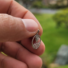 Sterling Silver Water Polo Pendant (Rhodium or Yellow Gold-plated)