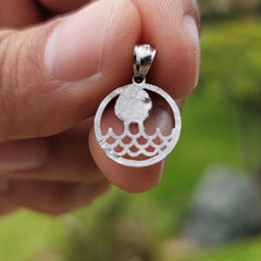 Sterling Silver Water Polo Pendant (Rhodium or Yellow Gold-plated)