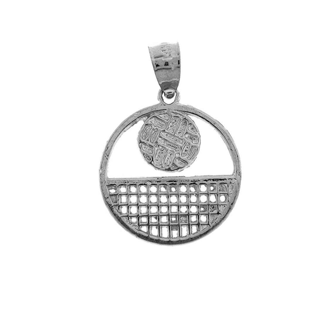 Sterling Silver Volleyball Pendant