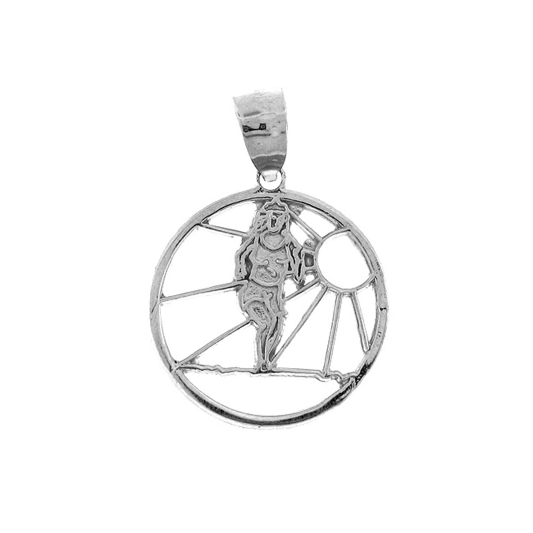 Sterling Silver Runner Pendant