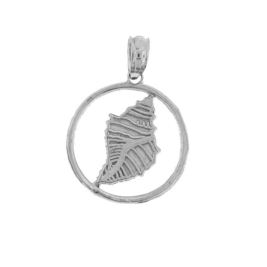 Sterling Silver Conch Shell Pendant