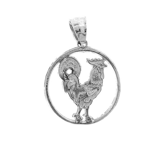 Sterling Silver Rooster Pendant