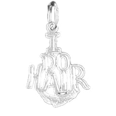 Sterling Silver "I Do Hair" Pendant