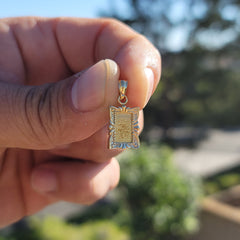 Spiegelanhänger aus Sterlingsilber (rhodiniert oder gelbvergoldet)