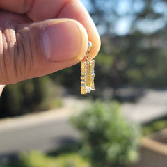 Spiegelanhänger aus Sterlingsilber (rhodiniert oder gelbvergoldet)