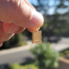 Spiegelanhänger aus Sterlingsilber (rhodiniert oder gelbvergoldet)