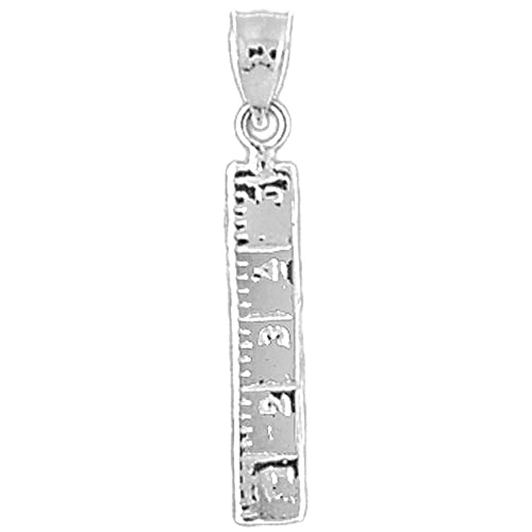 Sterling Silver Ruler Pendant