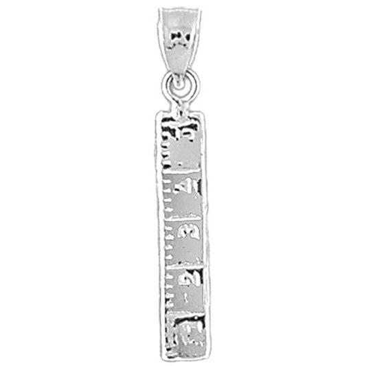 Sterling Silver Ruler Pendant