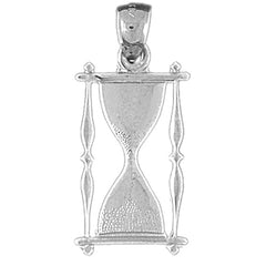 Sterling Silver Hour Glass Pendant