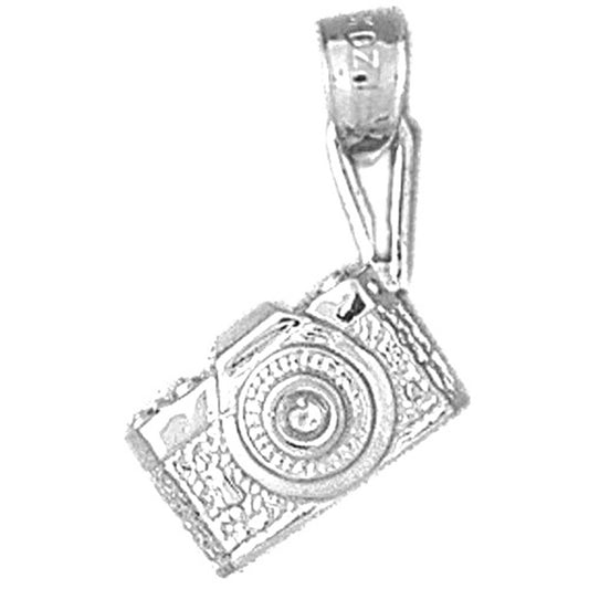 Sterling Silver 3D Microscope Pendant