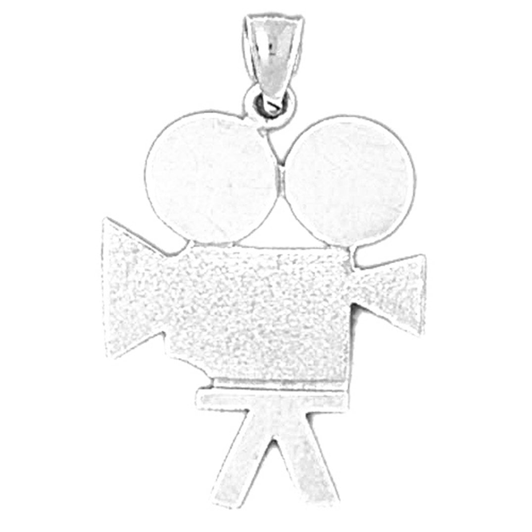 Sterling Silver Video Camera Pendant