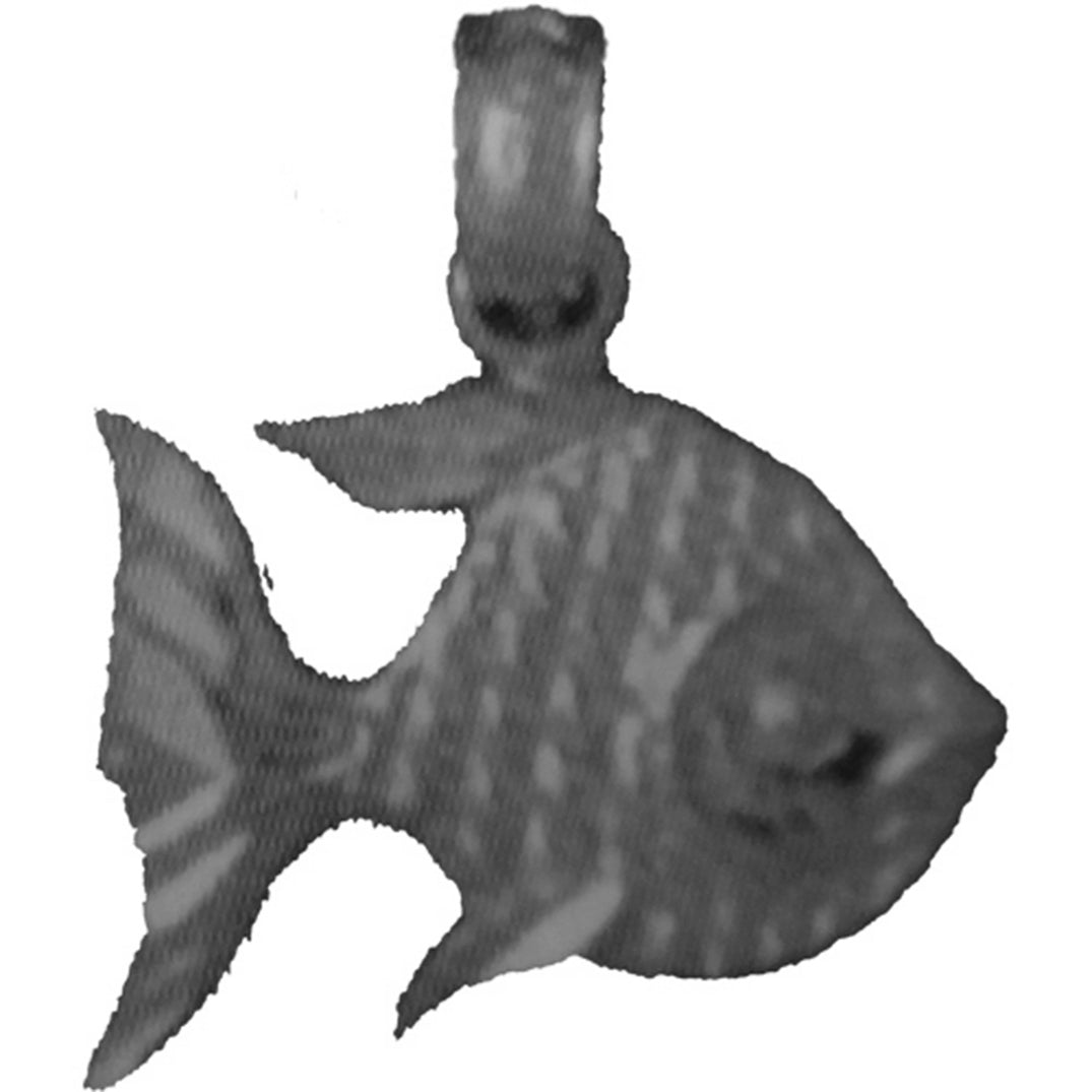 Sterling Silver Tropical Angelfish Pendant