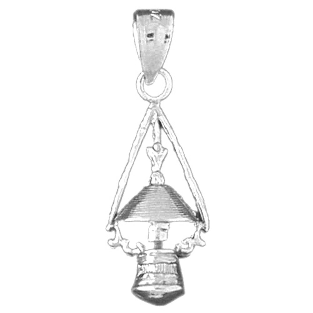 Sterling Silver Lantern Pendant