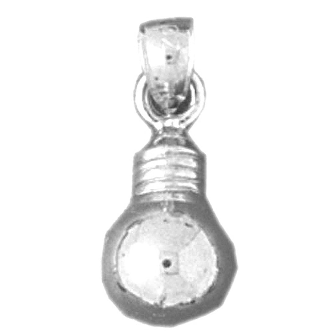 Sterling Silver Light Bulb Pendant