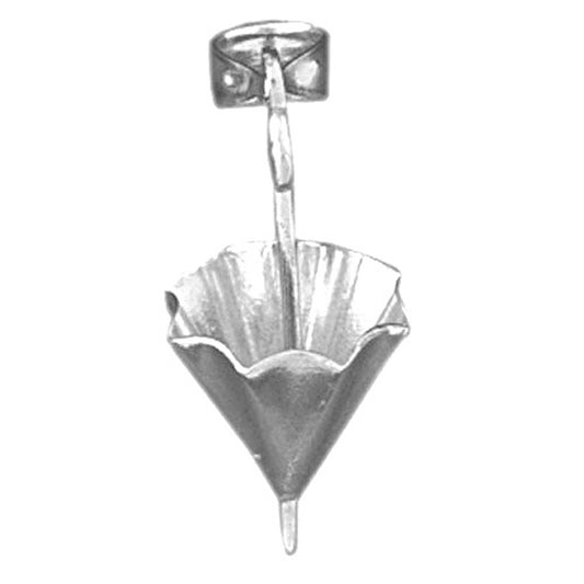 Sterling Silver 3D Umbrella Pendant