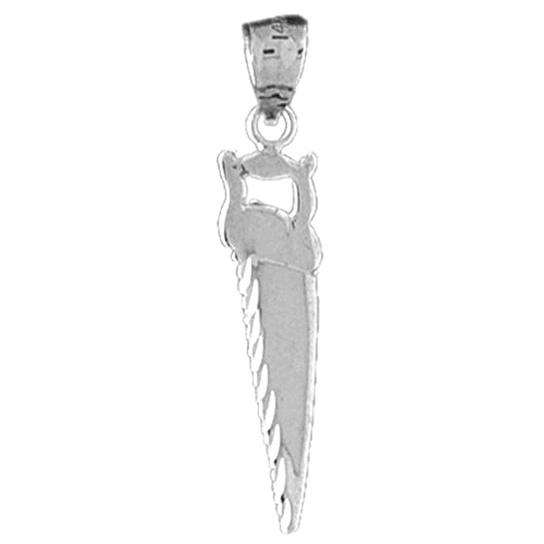 Sterling Silver Saw Pendant