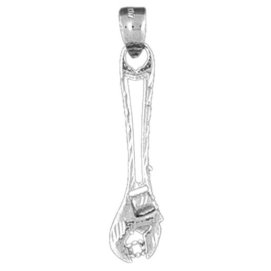 Sterling Silver Adjustable Wrench Pendant
