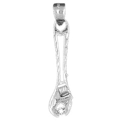 Sterling Silver Adjustable Wrench Pendant