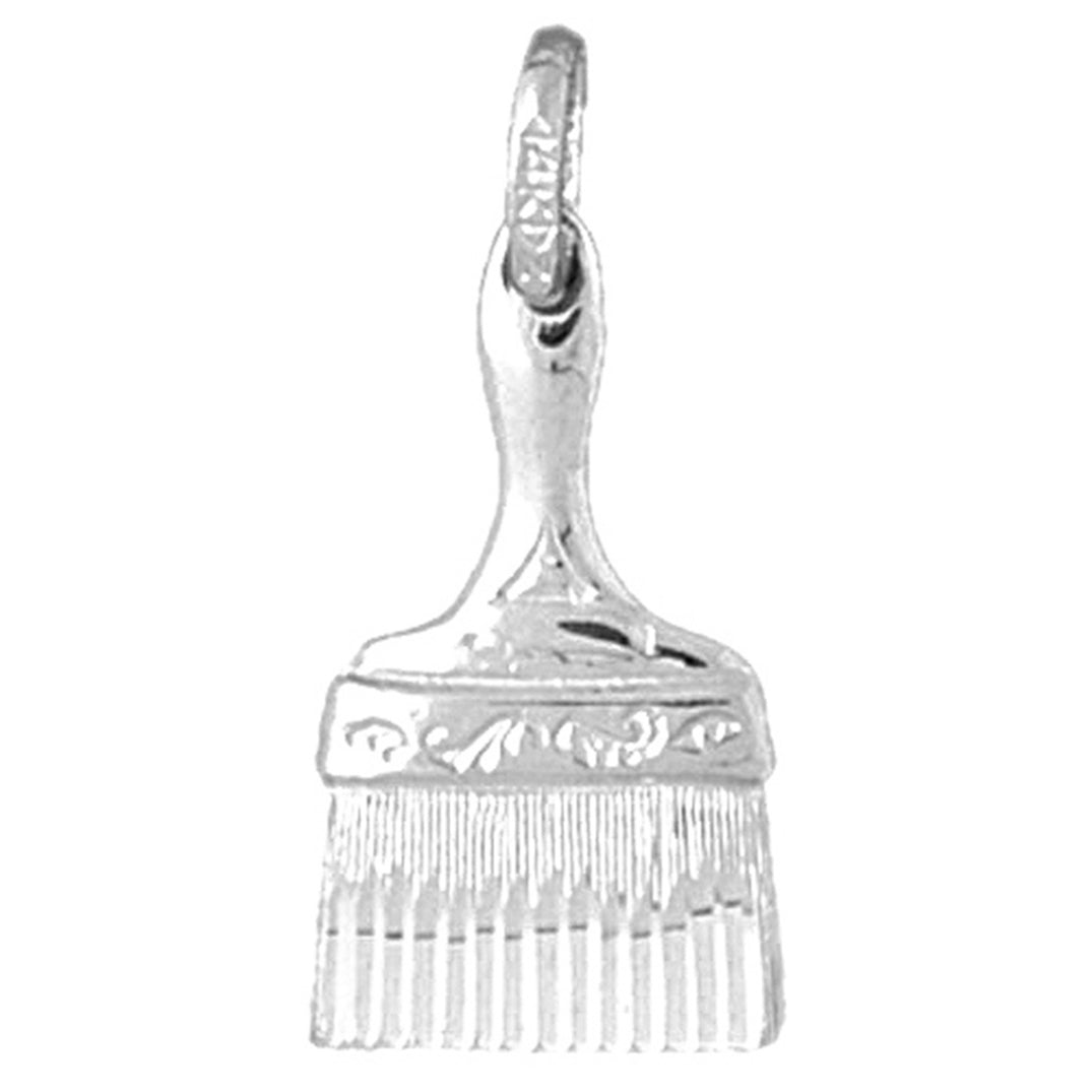 Sterling Silver Paint Brush Pendant