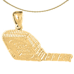 Sterling Silver Blower Pendant (Rhodium or Yellow Gold-plated)
