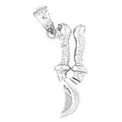 Sterling Silver 3D Snipping Tool Pendant