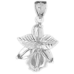 Sterling Silver Flower Pendant