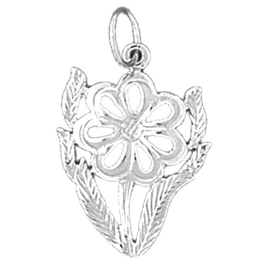 Sterling Silver Flower Pendant