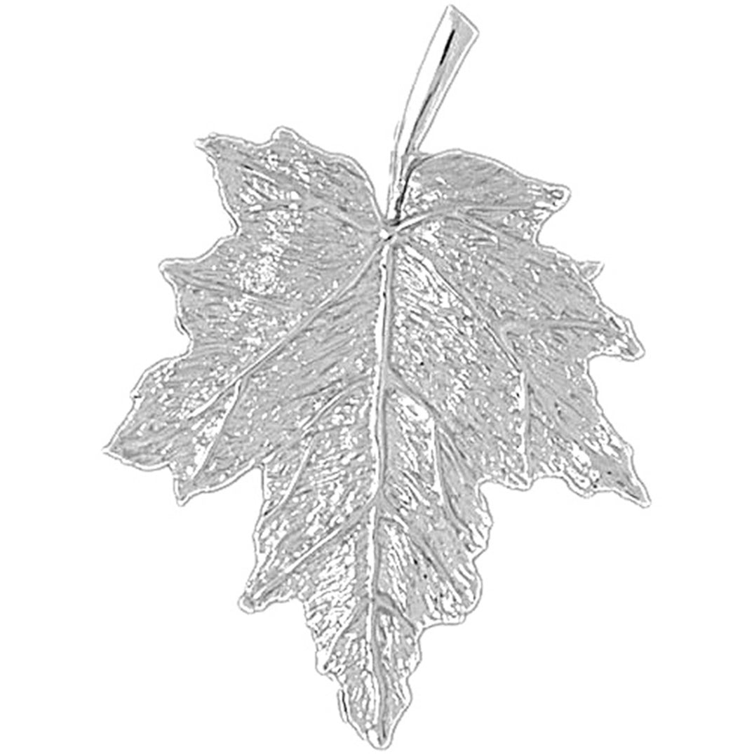 Sterling Silver Maple Leaf Pendant