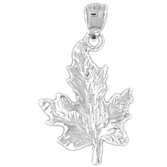 Sterling Silver Maple Leaf Pendant