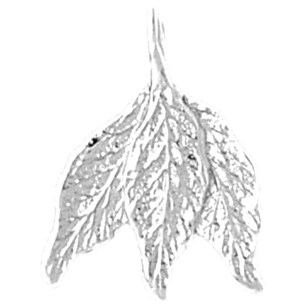 Sterling Silver Leaf Pendant