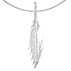 Sterling Silver Pine Cone Pendant (Rhodium or Yellow Gold-plated)